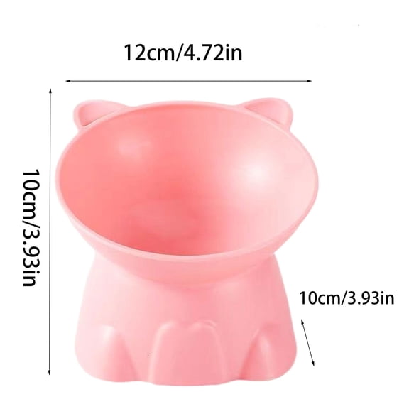 Elevated Pet Food and Water Bowl for Cats – Durable, Wide and Shallow Design to Reduce Whisker Stress, Promote Better Digestion, and Prevent Tipping for Comfortable Feeding During Daily Use