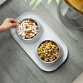 thumbnail image 1 of Elevated Pet Food and Water Bowl for Cats and Small Dogs | Ergonomic High Foot Design for Neck Support | Easy Clean Plastic Feeding Dish | Includes 1 Bowl, 1 of 6