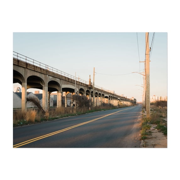 Elevated Rail, Rockaways 02 - Queens New York Photography Bridge Street Photography Architecture Cityscape Rural Vintage Unframed Wall Art Print 6 x 8 inches