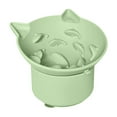 thumbnail image 1 of Elevated Silicone Slow Feeder Cat Dish with Tilt Design Interactive Pet Bowl for Eating Indoor Use, 1 of 3