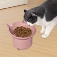 thumbnail image 1 of Elevated Silicone Tilt Design Pet Feeder Bowl for Cats and Dogs—Slow Feeder Cat Dish with Fish Shape Indoor Use High-Edge Kashioned for Gentle Eating, 1 of 3