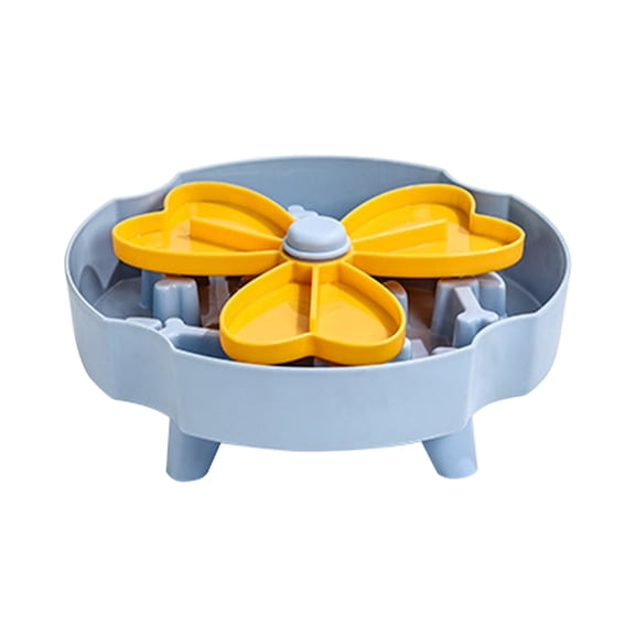 Elevated Slow Feeder Bowl for Cats and Dogs - Raised Puzzle Food Dish with Non-Slip Stand, Anti-Choke Maze Design for Fast Eaters, Indoor Pets - Improves Digestion for Kittens, Puppies