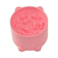 thumbnail image 1 of Elevated Slow Feeder Cat Bowl - Raised Bowl for Cats and Dogs Ideal for Dry and Wet Food Feeding, 1 of 7