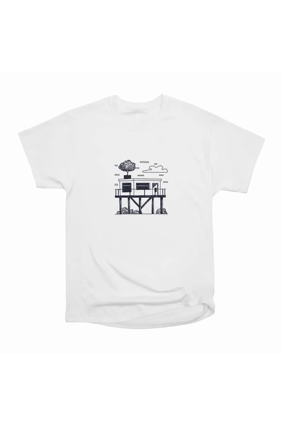 Elevated Treehouse Home T-Shirt Tee Gift For Him Merch For Her Apparel For Friend