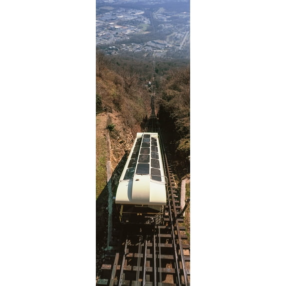 Elevated view of Lookout Mountain Incline Railway, Chattanooga, Tennessee, USA Poster Print (27 x 9)