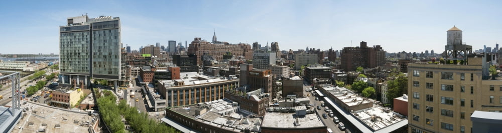 Elevated view of Meatpacking District Manhattan New York City New York State USA Canvas Art - Panoramic Images (36 x 12)