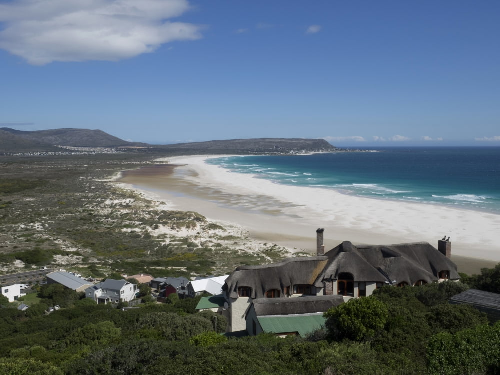 Elevated view of a bay Noordhoek Cape Town Western Cape Province South Africa Canvas Art - Panoramic Images (12 x 16)