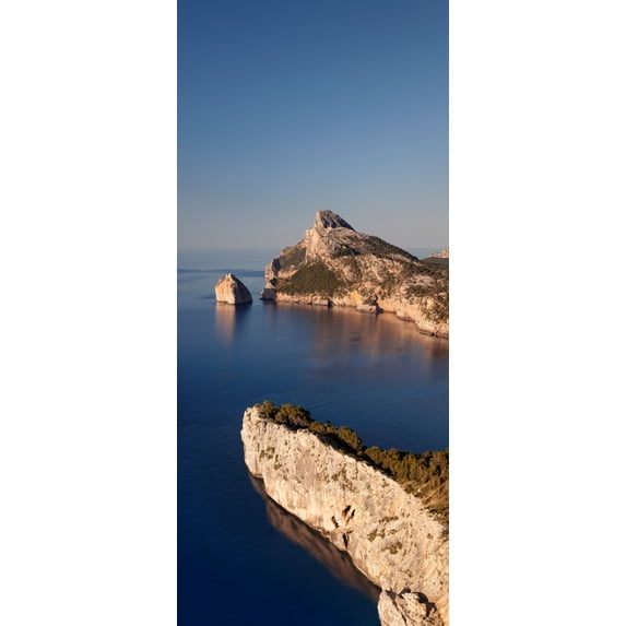 Elevated view of a coast, Cap de Formentor, Majorca, Balearic Islands, Spain Poster Print (27 x 9)