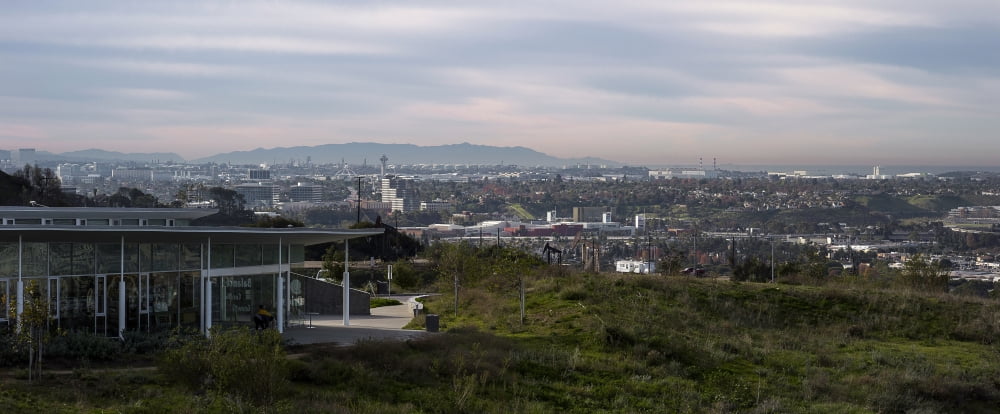 Elevated view of city Culver City Los Angeles County California USA Canvas Art - Panoramic Images (36 x 12)