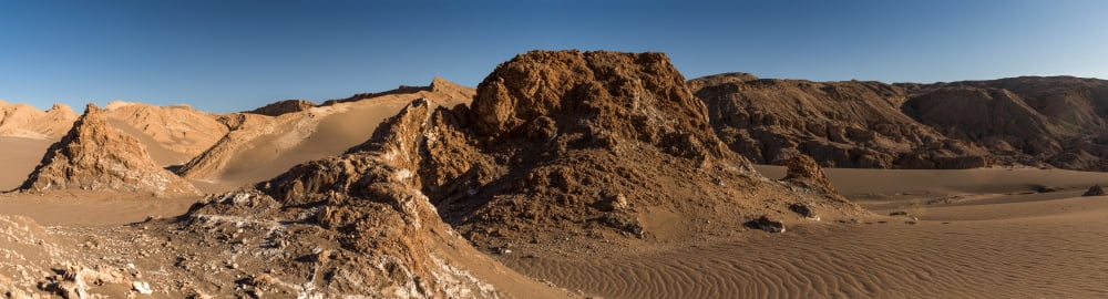 Elevated view of desert Valle De La Luna Atacama Desert El Norte Grande Chile Canvas Art - Panoramic Images (27 x 9)