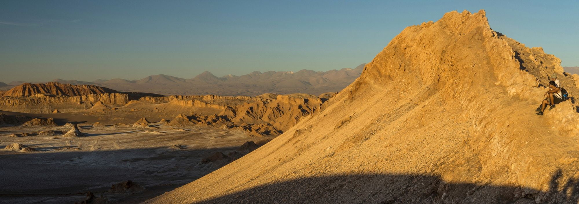 Elevated view of desert Valle De La Luna Atacama Desert El Norte Grande Chile Canvas Art - Panoramic Images (27 x 9)