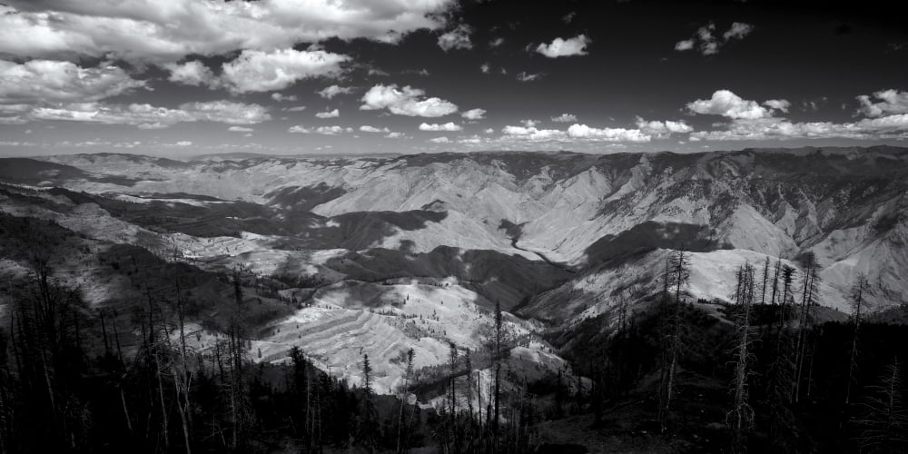 Elevated view of the Hells Canyon Idaho USA Canvas Art - Panoramic Images (12 x 36)