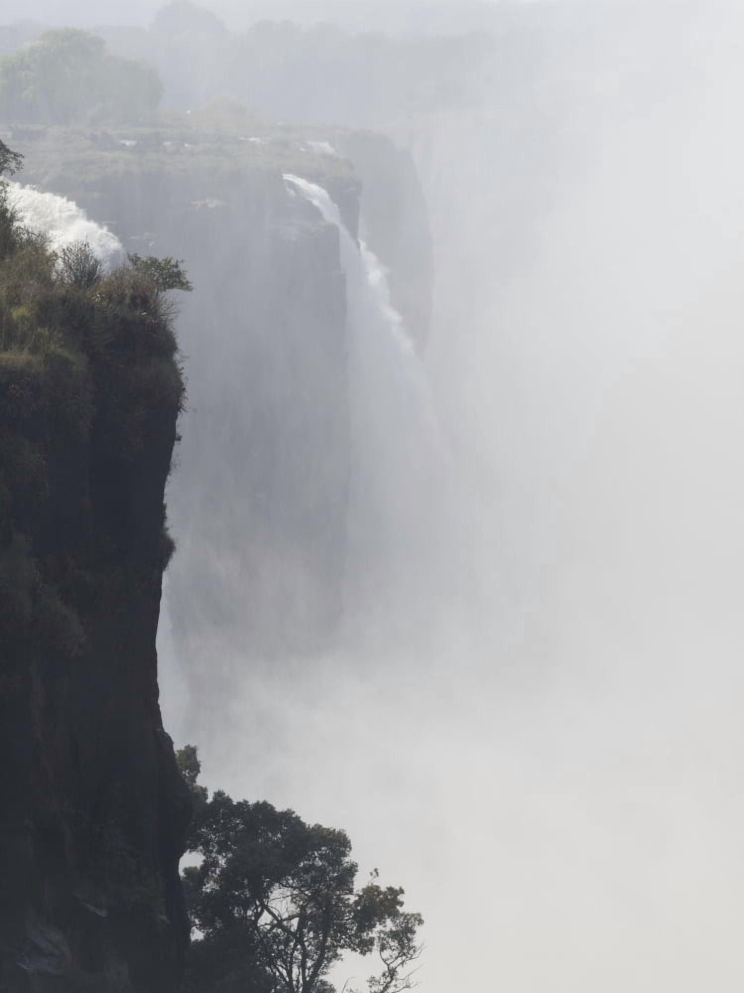 Elevated view of waterfall Victoria Falls Victoria Falls National Park Zimbabwe Canvas Art - Panoramic Images (12 x 16)