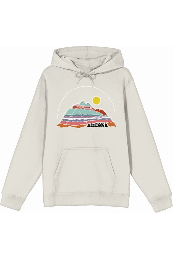 Elevation 7573 Arizona Sand Adult Long Sleeve Hoodie-Large