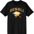 thumbnail image 1 of Elevation 7573 Denali Alaska Adult Black Crew Neck Short Sleee Tee-Medium, 1 of 2
