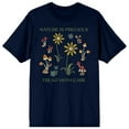 thumbnail image 1 of Elevation 7573 Nature Is Precious, Tread With Care Plants Men's Navy Blue Short Sleeve Crew Neck Tee-XL, 1 of 4
