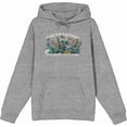 thumbnail image 1 of Elevation 7573 Shenandoah Wildflowers Heather Gray Adult Long Sleeve Hoodie-Medium, 1 of 3