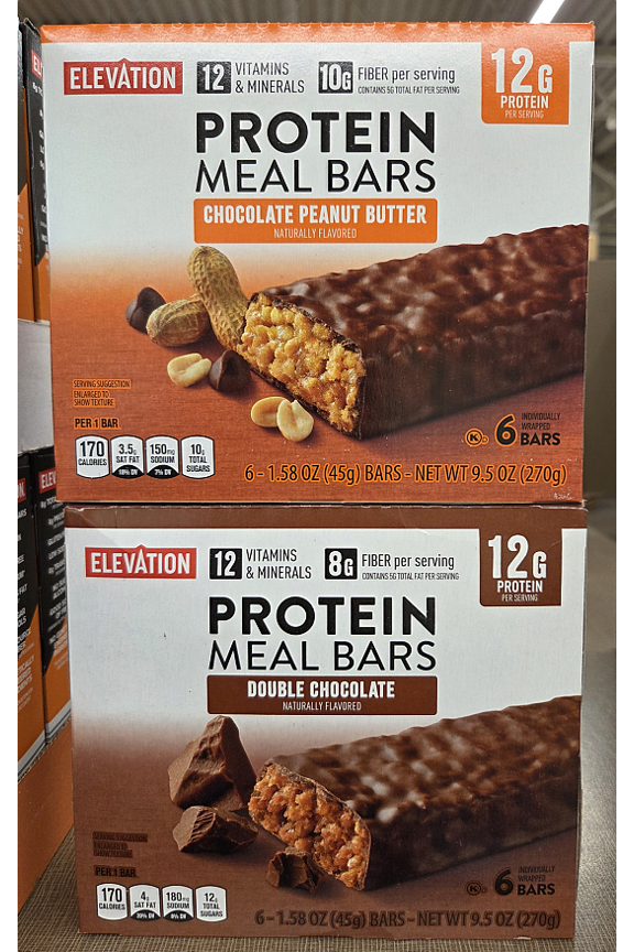 Chocolate Peanut Butter and Double Chocolate 9.5oz 270g (2 Boxes)