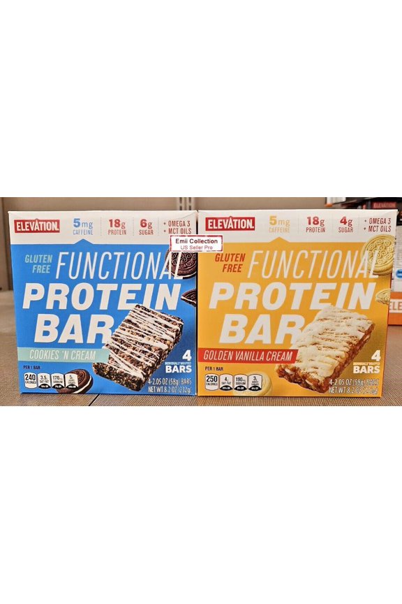 Functional Bar Cookies Cream Golden Vanilla Cream 8.2oz 232g (2 Bars)