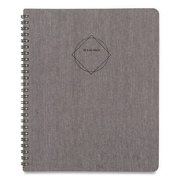 "Elevation Linen Weekly/Monthly Planner, 8.75 x 7, Charcoal Cover, 12-Month (Jan to Dec): 2023 | Bundle of 5 Each"