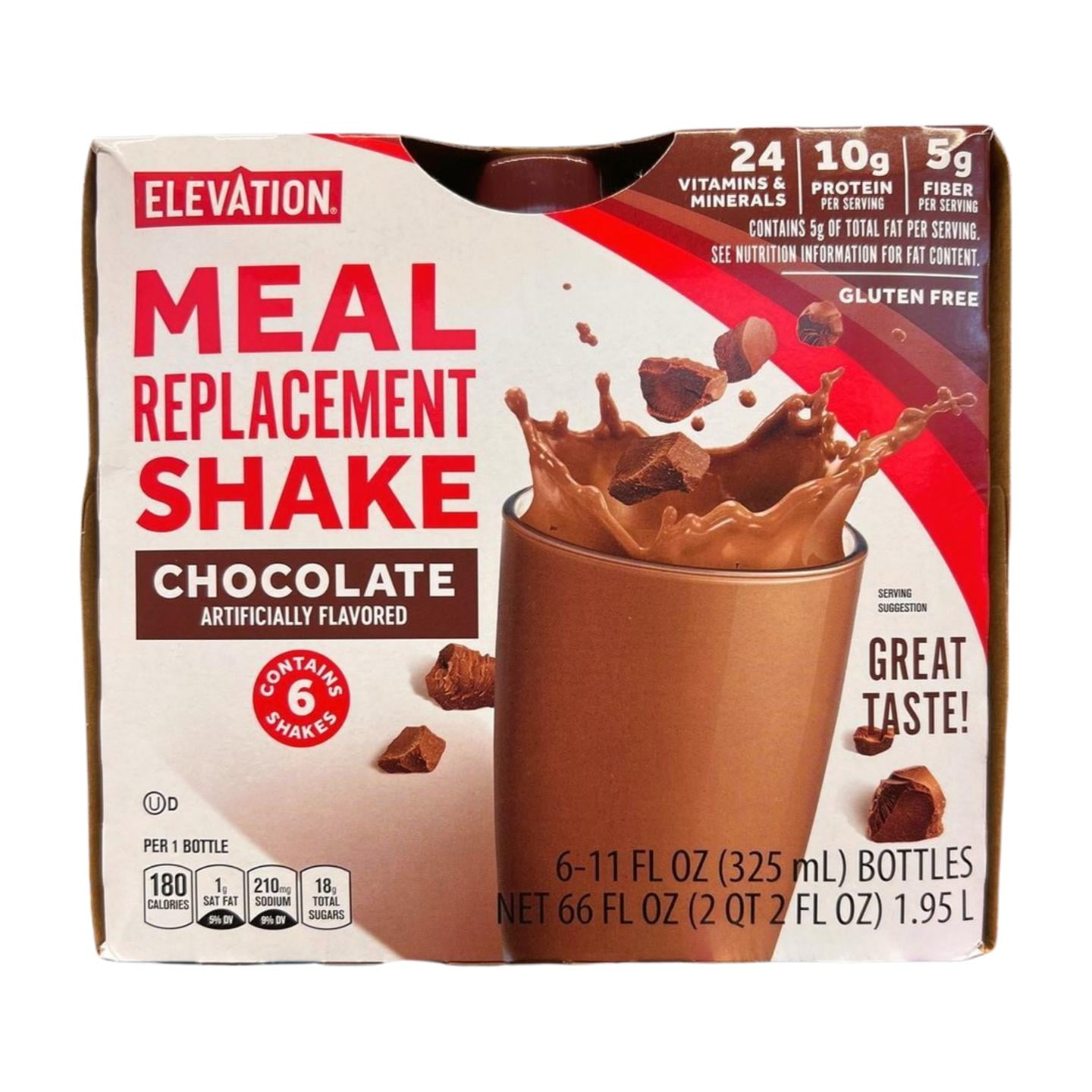 Genesis Pure Meal Replacement Shakes Elevation Meal Replacement Shake, 24g Vitamins & Minerals, 10g Protein