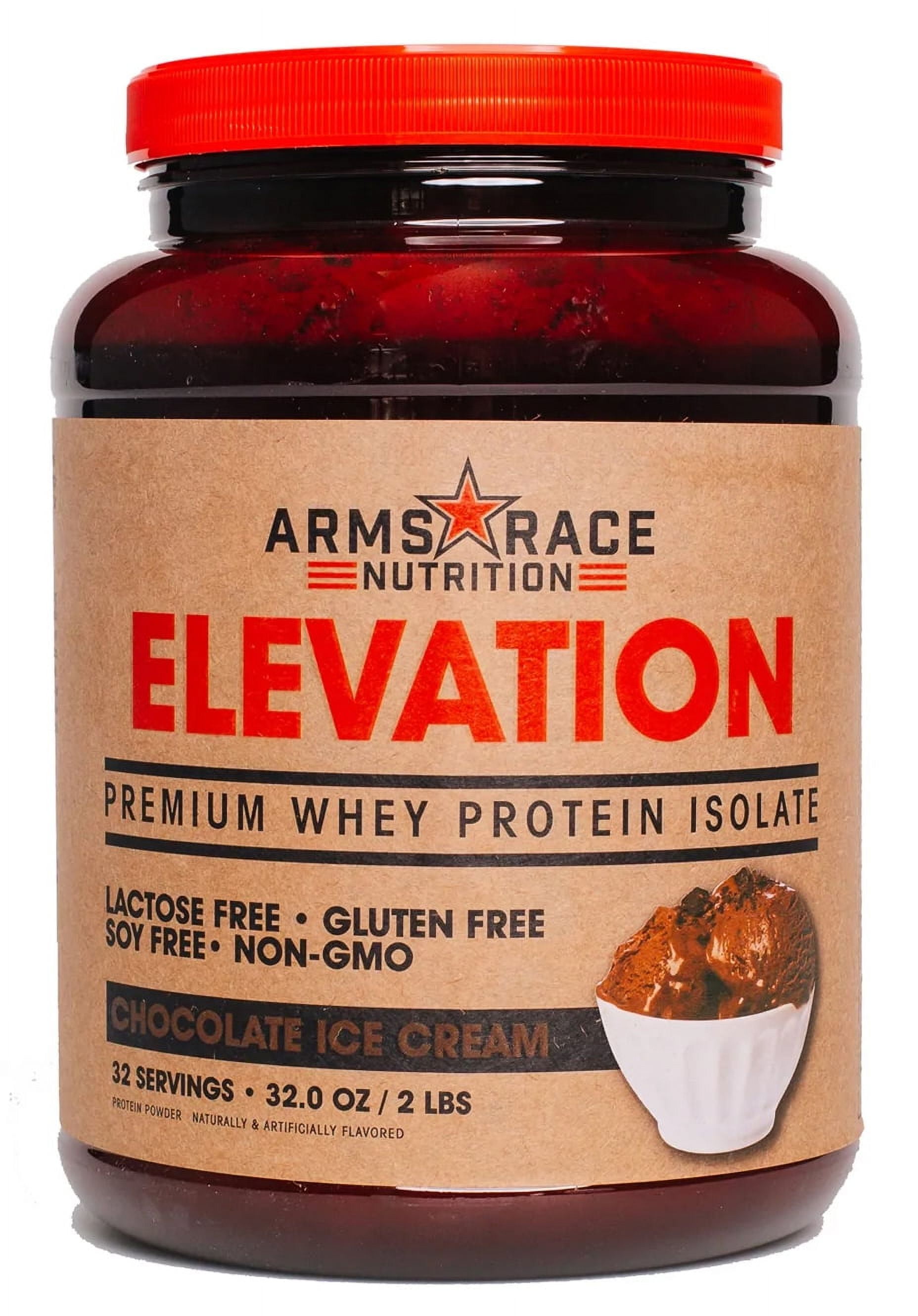 Elevation Premium Whey Protein Isolate Chocolate Ice Cream (2 Lbs