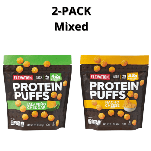 Elevation Protein Puffs Mixed Nacho and Jalapeo 2-Pack 2.1 oz
