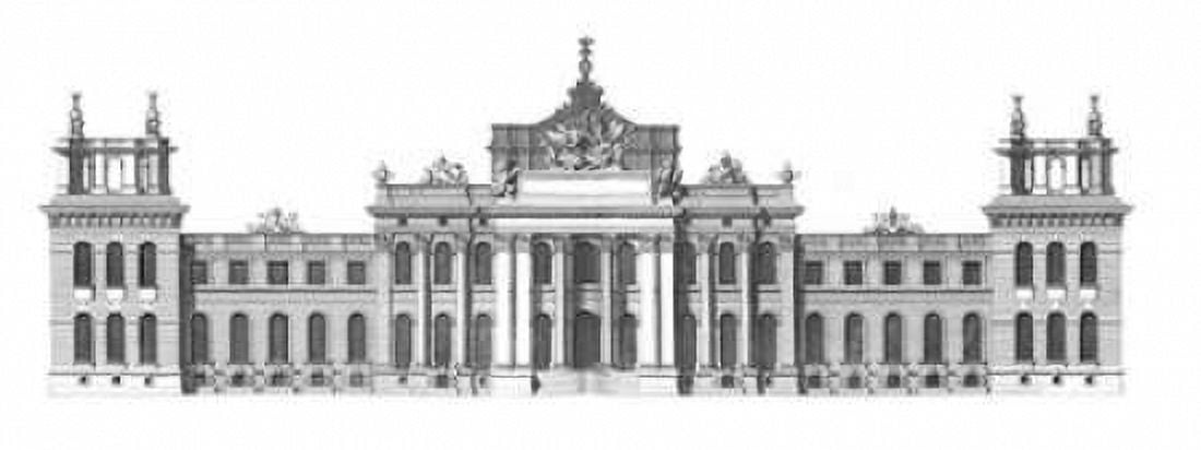 Elevation South Front Blenheim Palace Canvas Art - Colin Campbell (10 x 20)