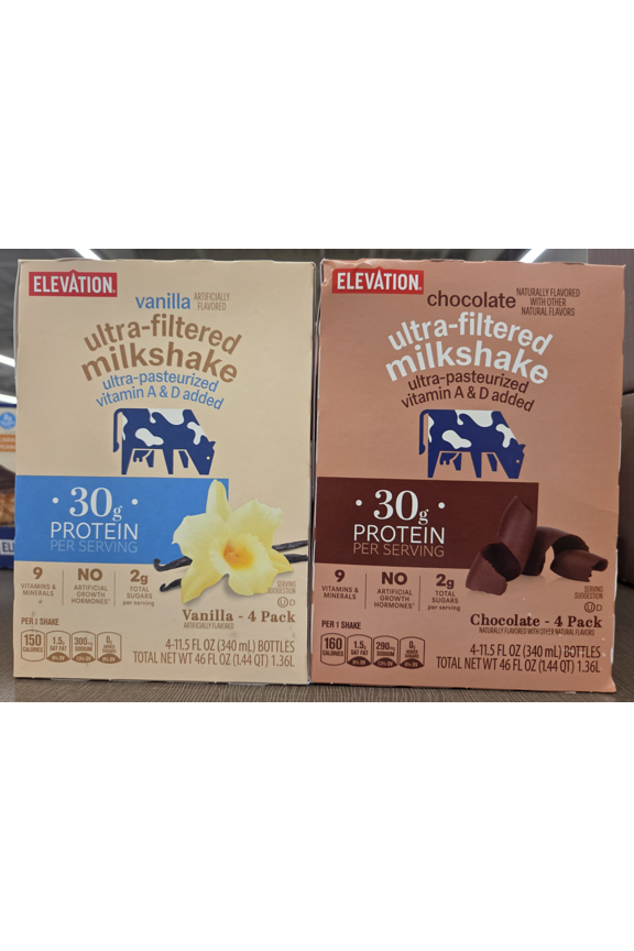 Ultra-Filtered Milkshake Vanilla & Chocolate 46fl oz 1.36L (2 Boxes)