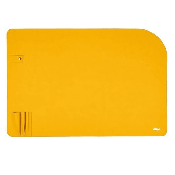 Elevation by Tina Wells Saffiano Vegan Leather Honey Desk Mat