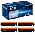 thumbnail image 1 of Elevatone 30X 30A Toner Cartridge Compatible for HP 30X CF230X 30A CF230A for HP LaserJet Pro MFP M227fdw M227fdn Pro M203dw M203d M203dn High Yield Printer (4-Pack,Black), 1 of 6