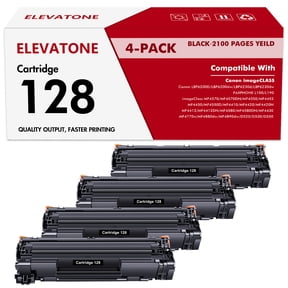 Elevatone Compatible for Canon CRG128 ImageCLASS MF4570DN MF4450 MF4550D MF4420N MF4430 MF4770n MF4880dw D520 D530 D550 FAXFHONE L100 L190 LBP6200D LBP6200dw LBP6230dw Printer(Black, 4-Pack)