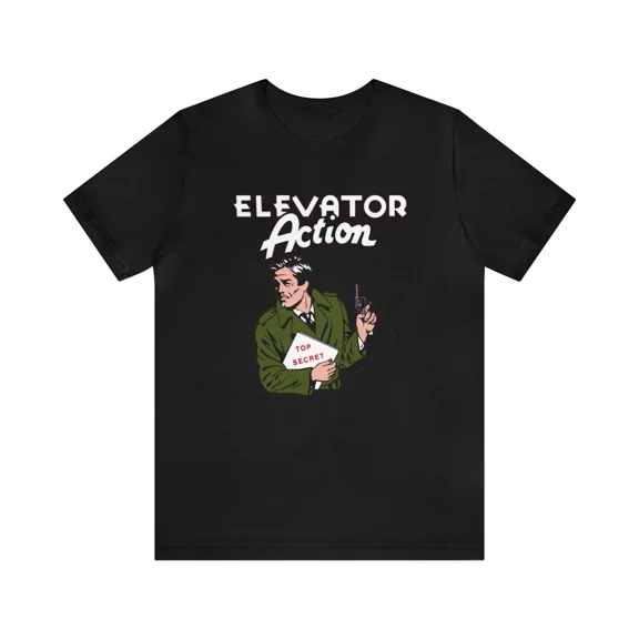 Elevator Action NES Logo Pixel Art Retro Style Unisex Short Sleeve Tee T-Shirt | eBay
