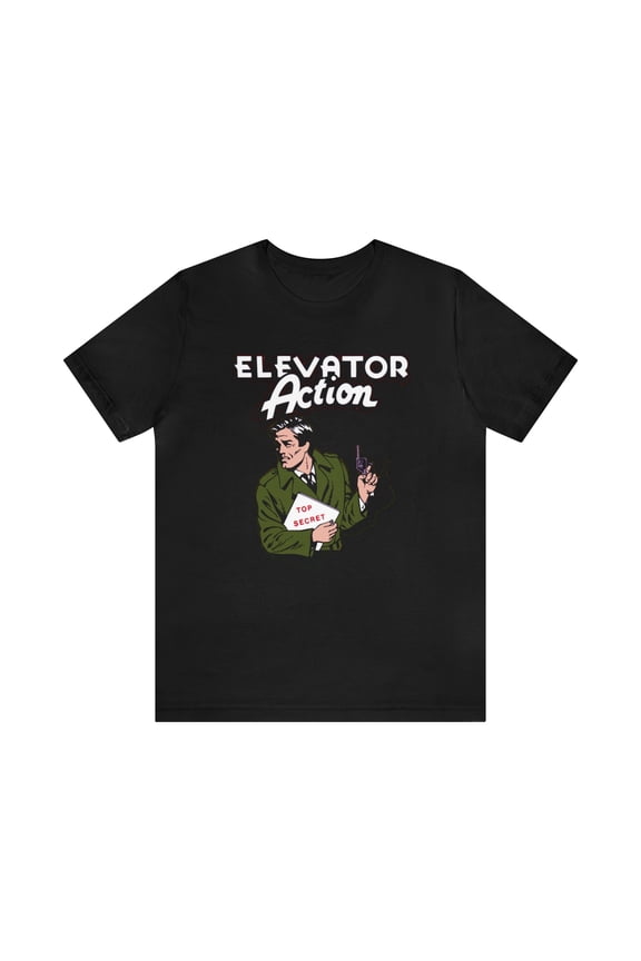 Elevator Action NES Logo Pixel Art Retro Style Unisex Short Sleeve Tee T-Shirt