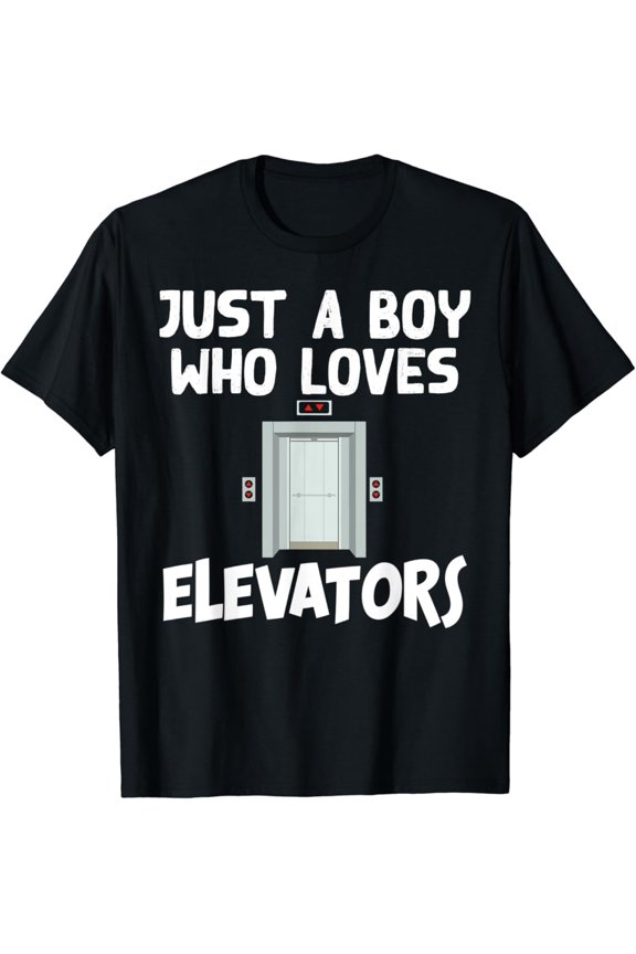 Elevator Art For Men Elevator Lover Rider Engineering T-Shirt