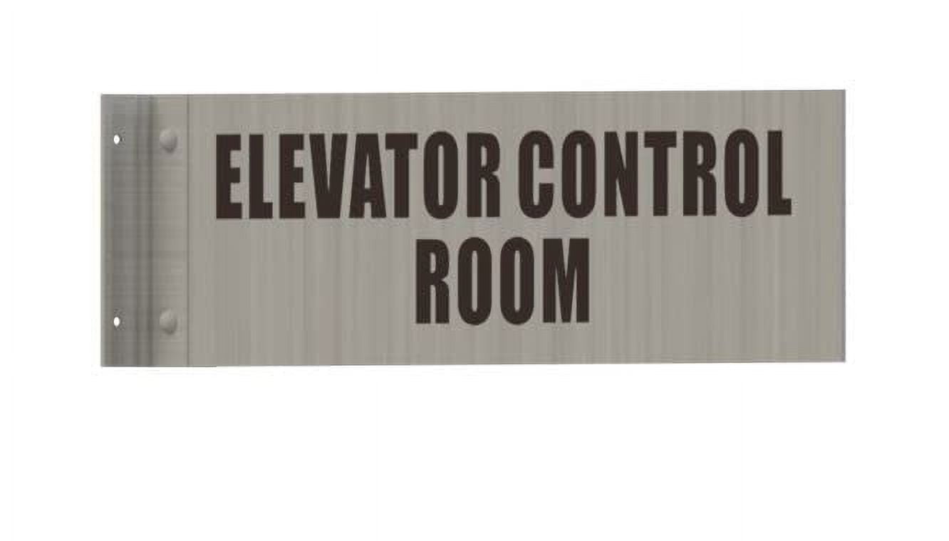 Elevator Control Room SignTwoSided/Double Sided Projecting, Corridor