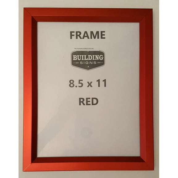 Elevator Inspection Frame 8.5" X 11" RED ( Heavy Duty - Aluminum)