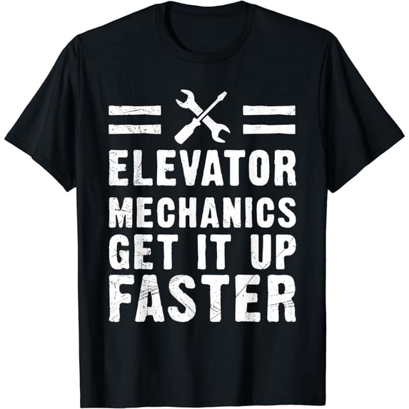 Elevator Mechanic Adult Humor Funny T-Shirt