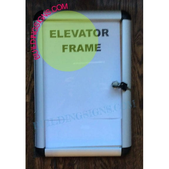 Elevator Notice Frame 11x17 (Lockable with Key !!! Commercial use) (ref-2201)