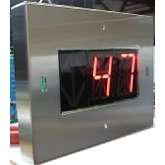 Elevator Otis position indicator MH222-RRR (Red 2.2" Displays + Red 2.5" Arrow) + Surface Mount Stainless Steel with MH222-RRX