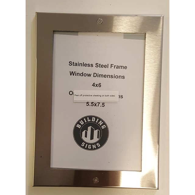 Elevator Permit frame 4x6 stainless Steel (Heavy Duty. stainless steel