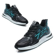 Elevator Shoes for Men Height Increase Lifting Sneakers, Mens Cloud Runners Boost 2.36 Inch Invisible Height Increasing Lace Up Hidden Heel Trainers Black 39