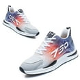 thumbnail image 1 of Elevator Shoes for Men Height Increase Lifting Sneakers, Mens Cloud Runners Boost 2.36 Inch Invisible Height Increasing Lace Up Hidden Heel Trainers Grey Red 41, 1 of 7