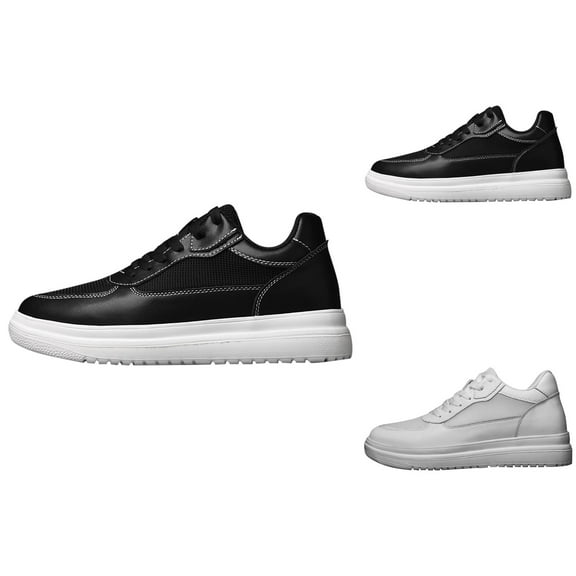 Elevator Shoes Men's 6/8/10 Cm Unisex Height Adjustable Shoes Height Lift Higher Shoes Casual Elevator Shoes Non Breathable Elevator Trainers Lace Up Shoes Men Shoes