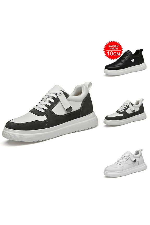 Elevator Shoes Men's 6/8/10 Cm Unisex Height Adjustable Shoes Height Lift Higher Shoes Casual Elevator Shoes Non Breathable Elevator Trainers Lace Up Shoes Shoes For Man