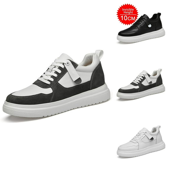 Elevator Shoes Men's 6/8/10 Cm Unisex Height Adjustable Shoes Height Lift Higher Shoes Casual Elevator Shoes Non Breathable Elevator Trainers Lace Up Shoes Men’S Shoes