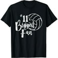 thumbnail image 1 of Eleven 11's Biggest Fan Shirt Volleyball Mom Volleyball Dad Black X-Large, 1 of 4