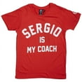 thumbnail image 1 of Eleven Paris "Sergio is My Coach" Slogan T-Shirt in Red, Size 14Y, 1 of 1