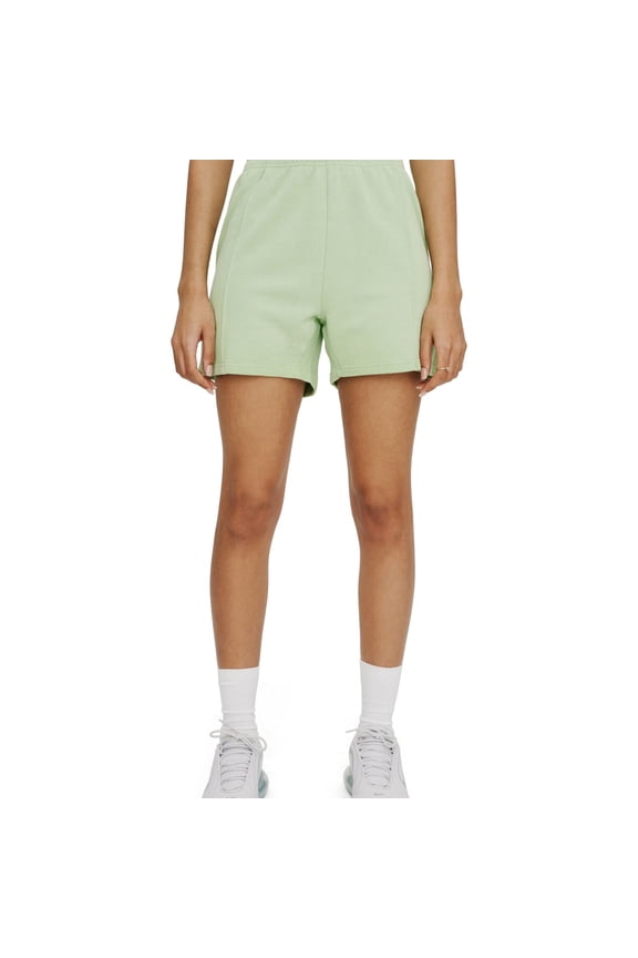 Elevenparis Womens Pintuck Fleece Casual Walking Shorts, Green, X-Small