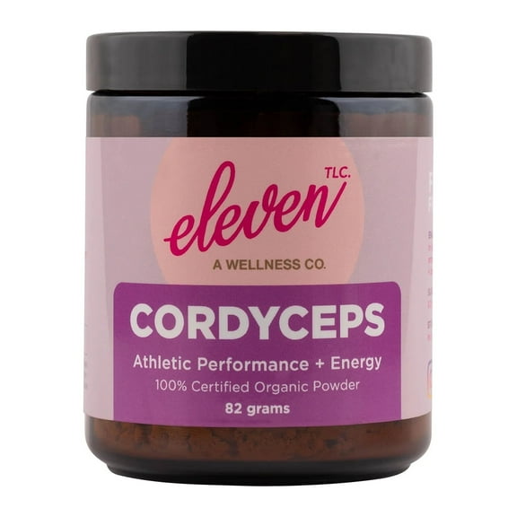 Eleven TLC , Cordyceps Mushroom Extract Organic Powder, Full Spectrum from Fruiting Bodies, Boost Energy, Immunity & Stamina(82 g) 40 Servings